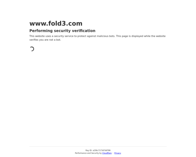Screenshot of the Historical Military Records website