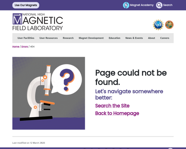 Screenshot of the Magnet Academy website
