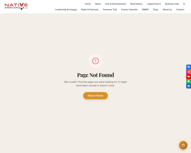 Screenshot of the Extensive information, photos, and drawings of Native American Homes website