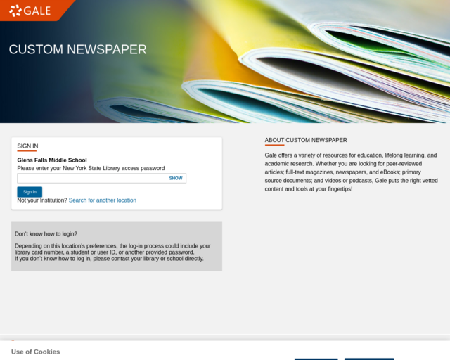 Screenshot of the NY Times (alternative link) website