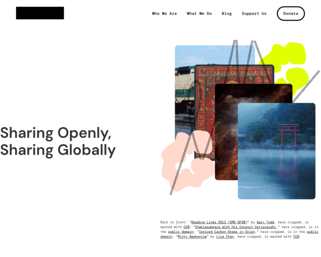 Screenshot of the About CC (Creative Commons) Licenses website