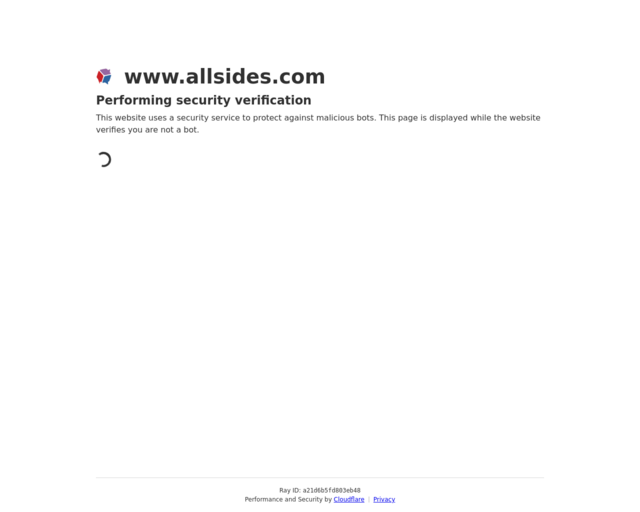 Screenshot of the All Sides website