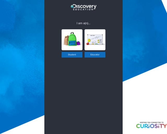 Screenshot of the Discovery Education website