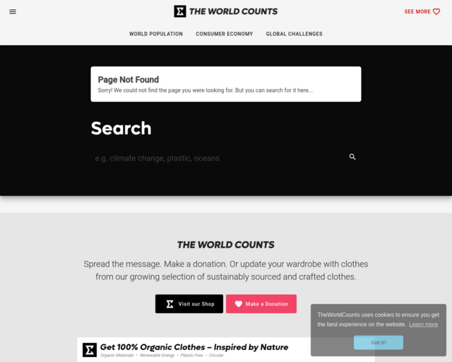 Screenshot of the What is Pollution for Kids? website