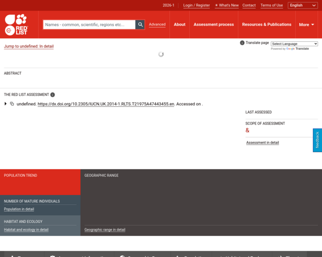Screenshot of the Brazilian Armadillo Stats website