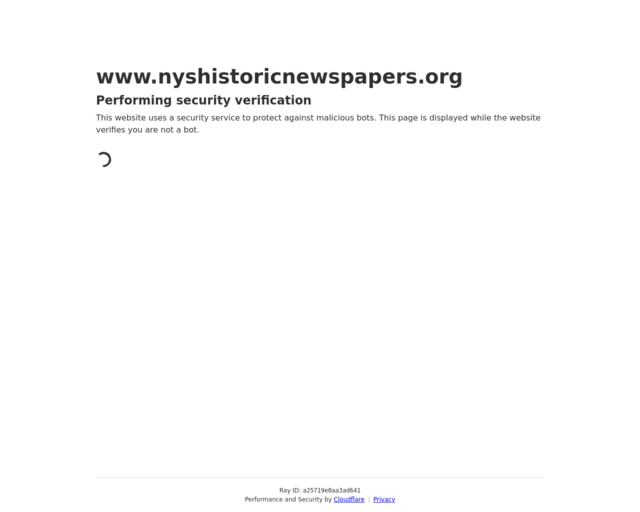 Screenshot of the NYS Historic Newspapers website