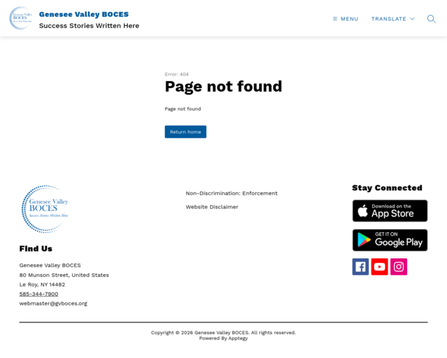 Screenshot of the Official PageTurners PAge website