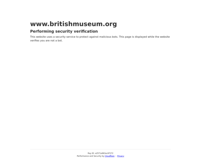 Screenshot of the The British Museum website