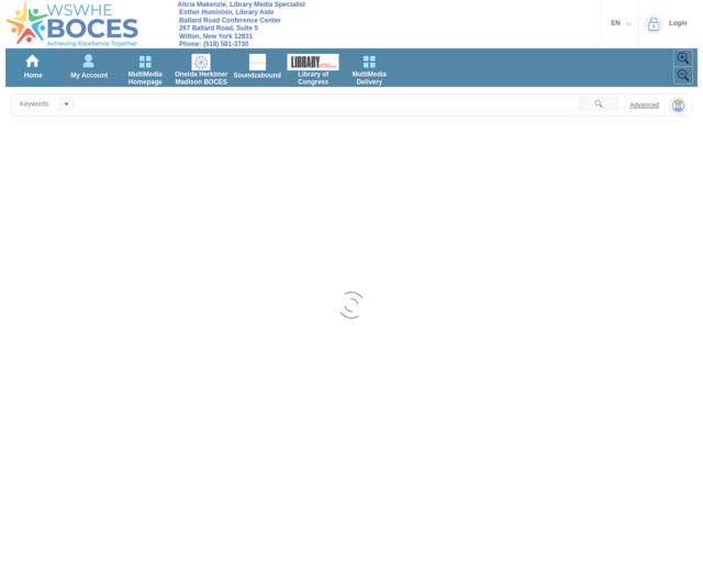 Screenshot of the Media website
