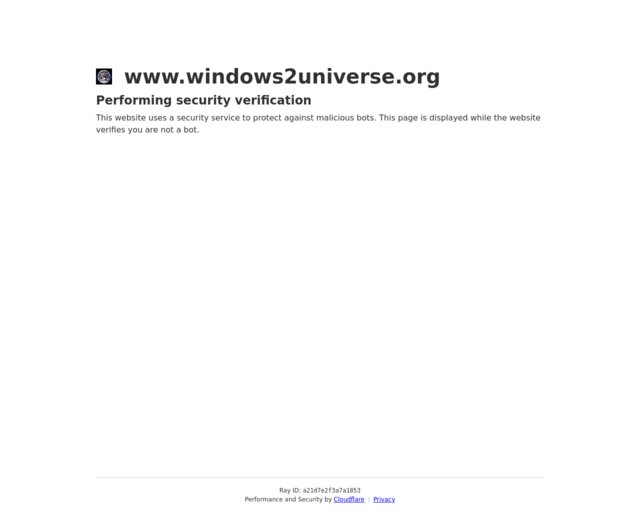 Screenshot of the Windows to the Universe website