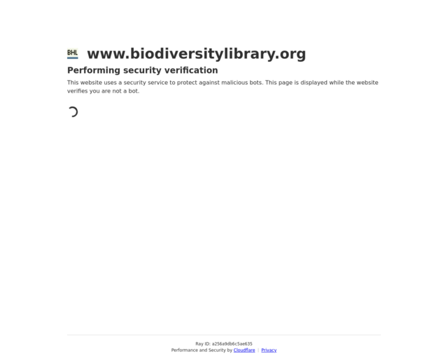 Screenshot of the Biodiversity Heritage Library Holdings website