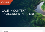 Gale in Context Environmental Studies