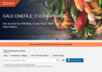 Gale OneFile: Culinary Arts