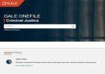 Gale OneFile: Criminal Justice